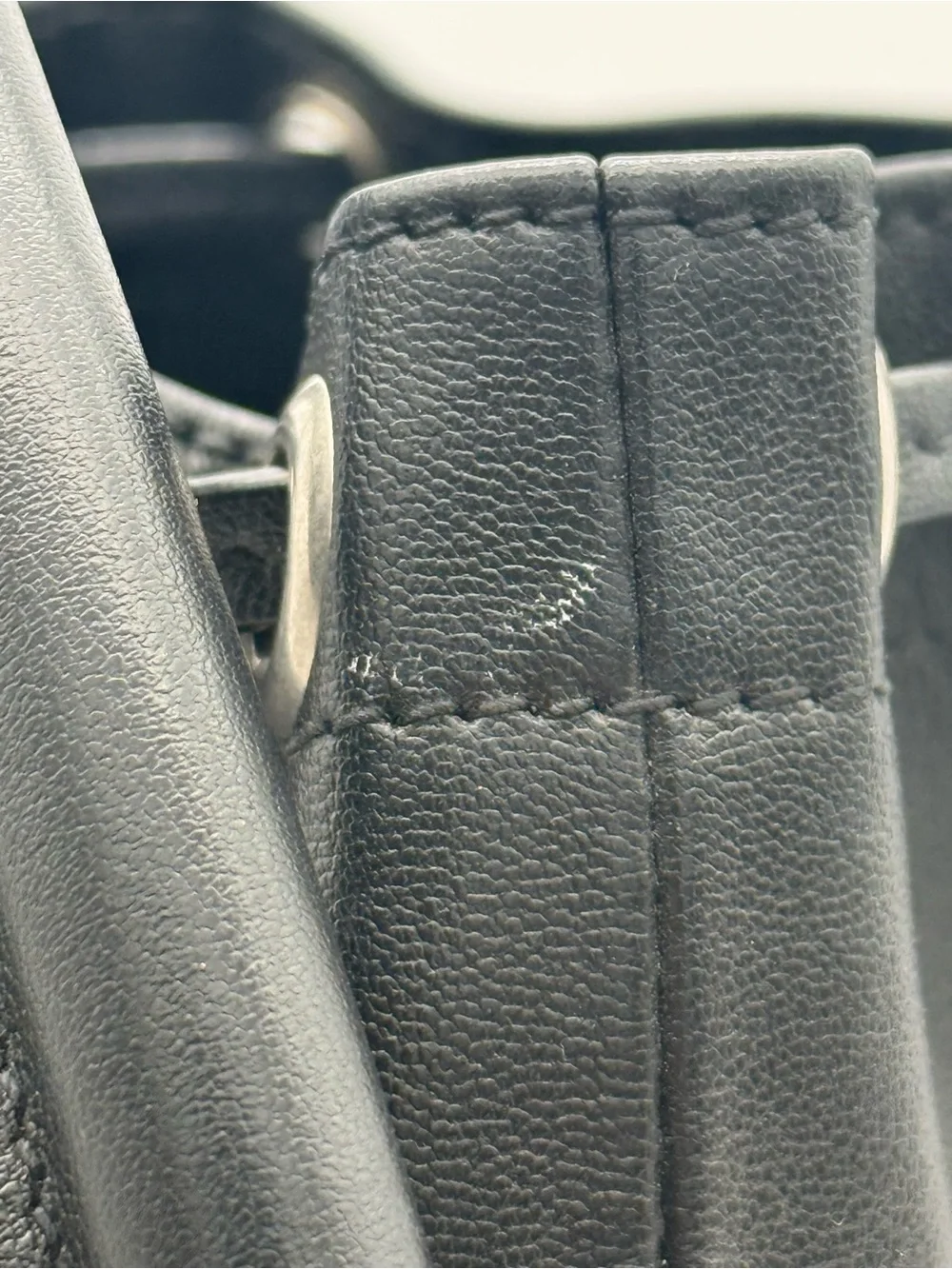 Saint Laurent Black & Tan Wicker Bucket Bag - Picture 15 of 16